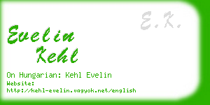 evelin kehl business card